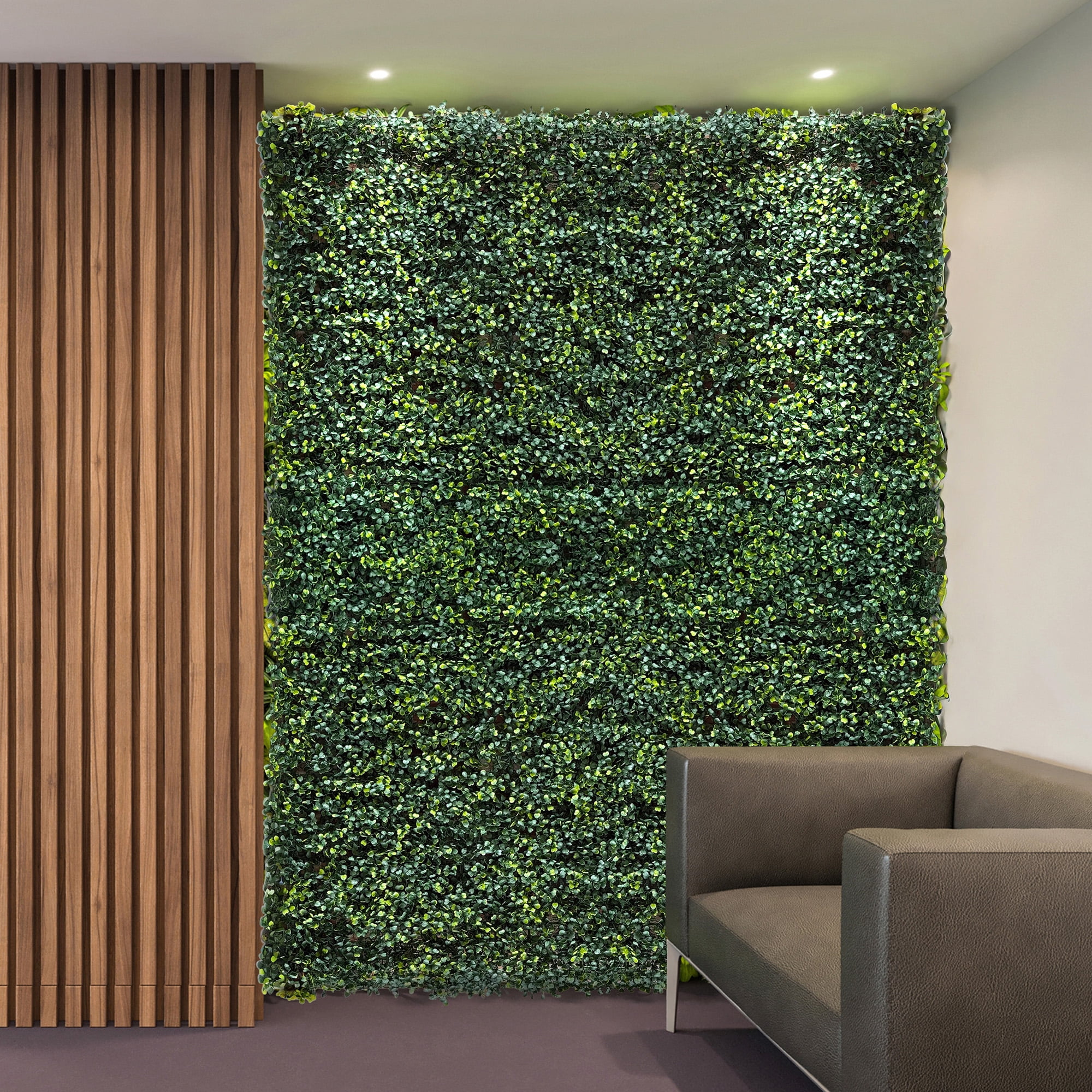 Screenguard 36in H x 8ft L Faux Green Boxwood Privacy Screen with Natural Appearance