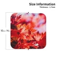 thumbnail image 3 of Disketp Autumn Maple Leaves Funny Coasters,4 Pcs Leather Coasters With Holder, Perfect Housewarming Hostess Gifts,Protect Furniture From Water Marks Scratch, 3 of 9