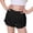 Black, variant on NordicNest Girls High Waisted Running Shorts with Liner – Loose Fit Breathable 2-in-1 Yoga Shorts for Kids, Athletic Workout Bottoms