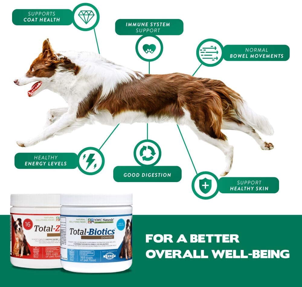 NWC Naturals Total-Digestion Mini-twin Pack Total-Zymes, Total-Biotics Each Jar Treats 100 Cups of Food. Sold by manufacturer.
