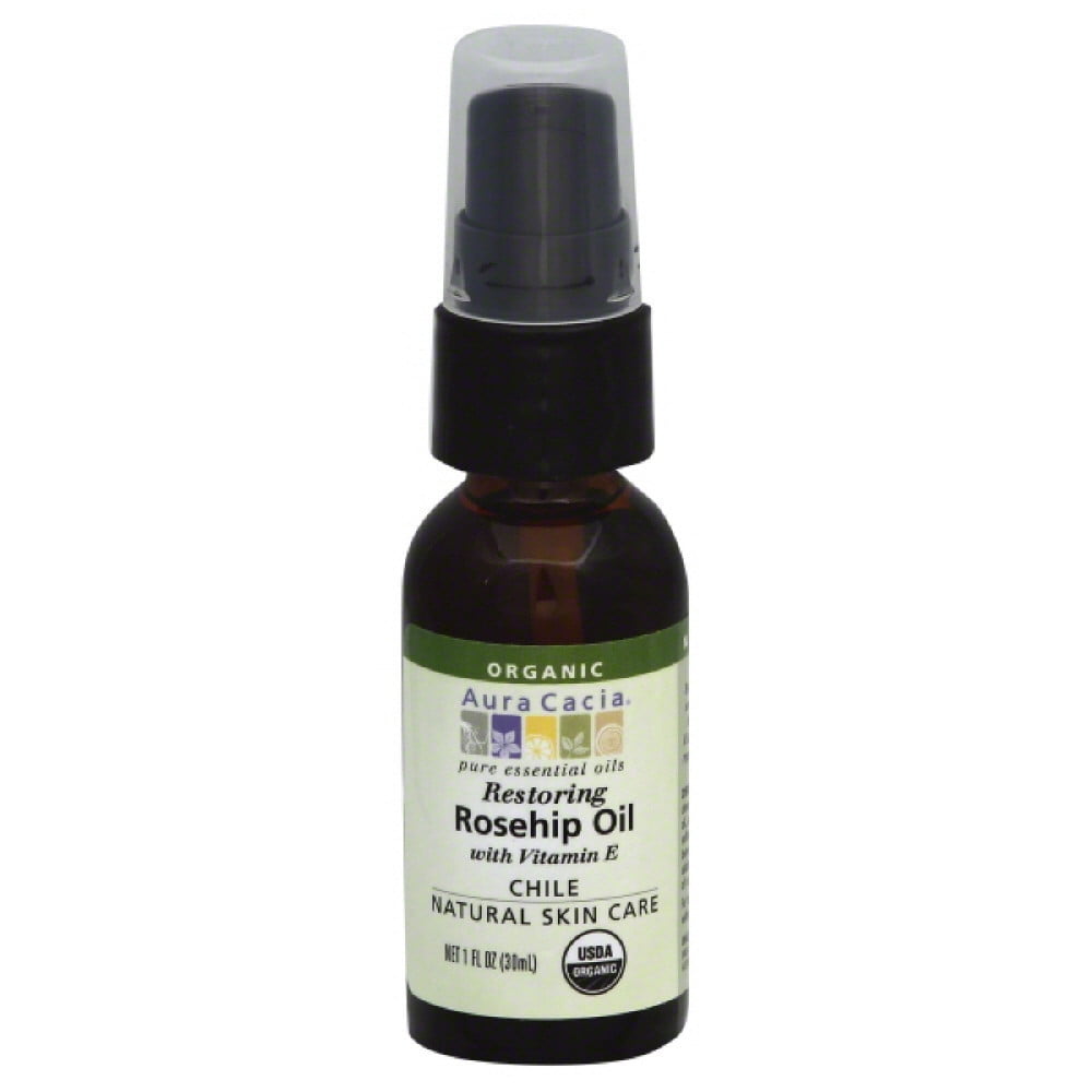 Aura Cacia Certified Organic Rosehip Skin Care Oil, 1 fl oz