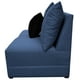 thumbnail image 4 of Love Seat El Bazar Store Orlando Azul marino Tela Lino nacional, Sillon 2 plazas, Modular, 4 of 5