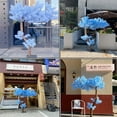 Artificial Cherry Blossom Tree Blue Lilac Blossom Tree for Wedding Arch