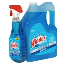 Windex Original Glass Cleaner Set: 5L refill  950 ml Trigger Spray