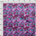 thumbnail image 3 of oneOone Viscose Chiffon Fuschia Pink Fabric Abstracts Craft Projects Decor Fabric Printed By The Yard 42 Inch Wide, 3 of 5