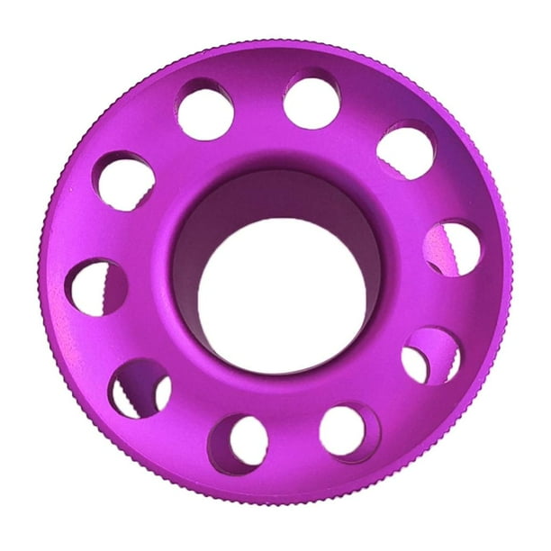 Compact Scuba Diving Tech Finger Spool Freediving Wreck Cave Reel Guía de aluminio Púrpura Zulema Buceo Buceo Tech Tech Carrete