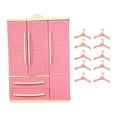 thumbnail image 2 of Organizador de ropa Hugo armario de plástico rosa Con 10 perchas, 2 of 10