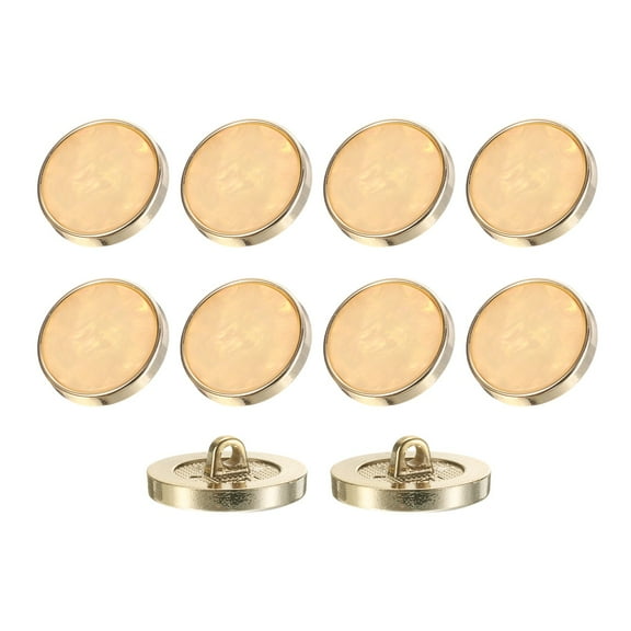 10Pack Round Button, 25mm/1" Resin Decorative Pattern Button, Beige