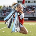 thumbnail image 5 of Cheerleading Hair Ribbons and Streamers for Sports Events, Athletic Hair Ties for Team Competitions and Spirited Performances, Colorful Ribbon Sets, 10 Pcs, 5 of 7