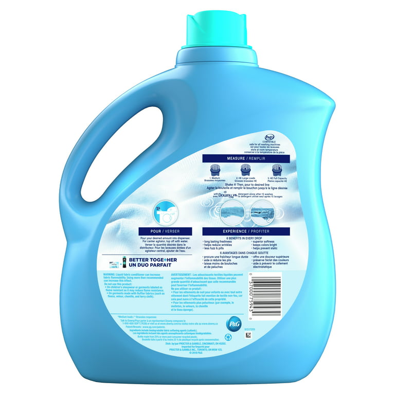 Downy Eco-box Ultra Concentrated Liquid Fabric Conditioner (fabric  Softener), Cool Cotton, 180 Loads, 105 Fl Oz