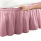 thumbnail image 4 of Ropa de cama de color liso Faldón elástico para cama Colcha impermeable Faldón antideslizante para cama *rosa, 4 of 8