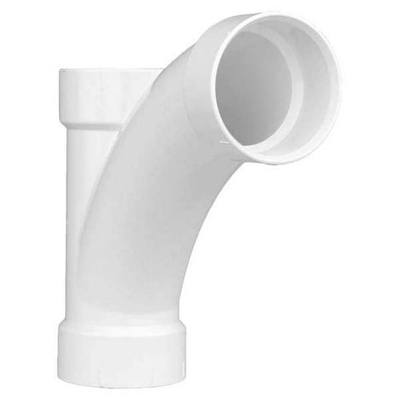 Manufacturer Varies PVC Wye and 45 Degree Elbow, Hub, 3 in Pipe Size 1WJW8