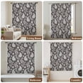 thumbnail image 6 of Grey Paisley Sheer Curtains 54 Inches Long, Ethnic Vintage Floral Botanical Abstract Light Filering Curtains, Breathable Simi Curtain Privacy Drapes for Kitchen Bathroom Small Window Treatment, 6 of 9
