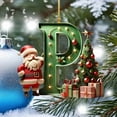 thumbnail image 4 of Clearance! Christmas Decoration Christmas Decorations Santa Figure Christmas Pendant 2D Acrylic 26 Letters Pendant Christmas Tree Decoration Christmas Decoration Figures, 4 of 4