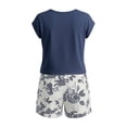 thumbnail image 2 of Pijama Secret Treasures para Dama Set Playera Manga Corta con Short Marino Talla M 2 Piezas, 2 of 4