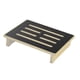 thumbnail image 3 of Taburete de madera, escalera de mano, superficie antideslizante, capacidad de carga hasta 204 kg, reposapiés, taburete de noche para baño, dormitorio,, 3 of 9