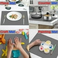 thumbnail image 7 of 2 Pack Silicone Craft Mat for Counter,Non-slip Waterproof Large Countertop Protector Mat,Heat Resistant Mat,Silicone Craft Mat,for Home kitchen Dining Table 23.62 x 15.75 Inches,Gray, 7 of 7