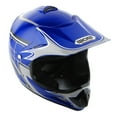 thumbnail image 3 of WOW Youth Kids Motocross BMX MX ATV Dirt Bike Helmet Spider Web Blue HJOY, 3 of 6
