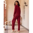 thumbnail image 6 of Avidlove 2 Pack Women Pajama Set Soft Long Sleeve Print Top and Pajama Bottoms Sleepwear Pjs Cozy Loungwear with Pockets S-XXL, 6 of 6