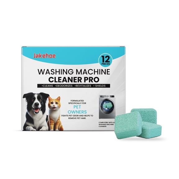 Washing Machine Cleaning Tablets - 12 Pack for Deep Cleaning & Descaling, Odor Removal, Easy to Use