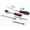 thumbnail image 3 of 53-Piece Socket Combination 1/4 Ratchet Wrench Screwdriver Head Socket Sliding Rod Universal Joint, 3 of 9