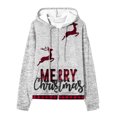 thumbnail image 4 of WXLWZYWL Oversized Hoodie for Women Zip Up Christmas Bell Y2K Fleece Long Sleeve Jacket Coat Xmas Sweatshrits, 4 of 5