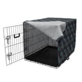 thumbnail image 3 of Tree Dog Crate Cover, Acorn Autumn Scandinavian Minimalistic Pattern, Easy to Use Pet Kennel Cover Small Dogs Puppies Kittens, 7 Sizes, Dark Indigo Multicolor, by Ambesonne, 3 of 6
