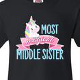 thumbnail image 4 of Inktastic Most Magical Middle Sister- Cute Unicorn Youth T-Shirt, 4 of 5