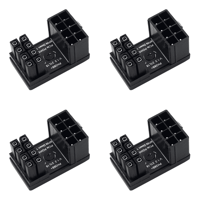 Likrtyny Conector GPU PCIe 8 Pines 6 Pines para Tarjeta Gráfica Computadora PC (PH38B+)