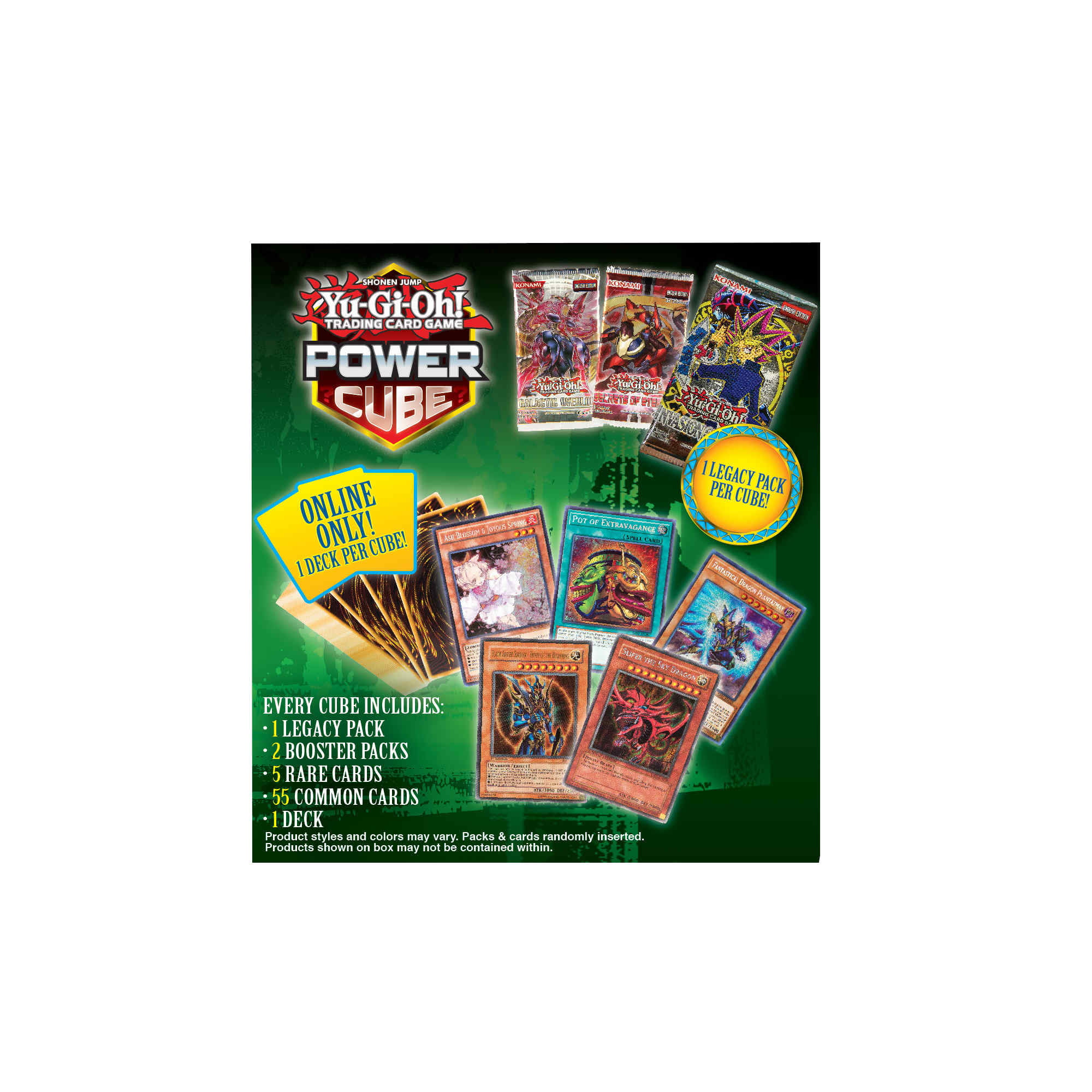 Yu Gi Oh Yugioh Power Cube 3 Online Exclusive 1 Deck Included 5 Rare Cards 2 Booster Packs Find Blue Eyes White Dragon Booster Packs Walmart Com Walmart Com