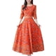 thumbnail image 1 of Gibobby Vestido Causal para Mujer de Verano Mujeres Floral Beach vestido de manga larga Casual Party Vintage Boho vestido(Naranja,CH), 1 of 5