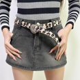 thumbnail image 3 of Ceinture de Mode pour Femmes avec Chaîne Imprimé Léopard Boucle Sculptée pour Robe Costume Jupe Jeans, 3 of 6