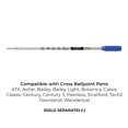 thumbnail image 4 of Cross Ball-Point Refill For Standard Cross Ball-Point Pen - Blue Ink, Broad Point, 4 of 5