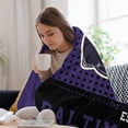 thumbnail image 5 of City Classic Football Blanket Football Decor Throw Blanket Football Fans Gifts Super Warm Soft Cozy Plush Lightweight Flannel Fleece Travel Bedding Blanket for Couch Kids Adults Women Man 50"X40", 5 of 6