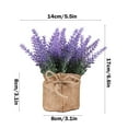 thumbnail image 3 of Giunmcul Festival Gift Artificial Plant In Pots Mini Potted Flowers Plant In Cloth for Home Decor Party Wedding Garden Table Office Patio Decoration, 3 of 5