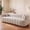 Camel, variant on EHANCIS 98.4" Bubble Bouclé Cloud Sofa, Oversized Boneless 3-Seater Fluffy Tufted Couch, No Assembly for Living Room Bedroom Office Apartment, Orange