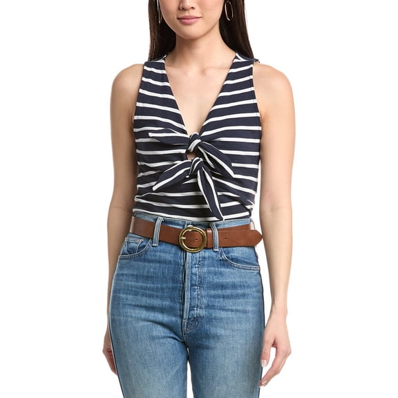 Nation LTD womens Terri Tie Tank, s, Black
