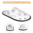 thumbnail image 3 of Balery Girl Rabbit Pantuflas de Casa de Felpa Silenciosas con Diseño Estampado, Zapatillas Cómodas Antideslizantes de Algodón para Interior-Medium, 3 of 8