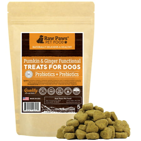 Eager Paws Probiotics for Dogs with Prebiotics Soft Chews, Pumpkin & Ginger, 5-ounce Functional Treats - 2 Billion CFU's - Supports Digestive Health - Diarrhea Relief - Made in USA (Best Way To Treat Diarrhea In Dogs)