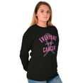 thumbnail image 5 of Battle Breast Cancer BCA Awareness Women's Long Sleeve T Shirt Brisco Brands S, 5 of 6