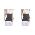 thumbnail image 4 of Transemion Stay Warm And Stylish Back Warmer Belt Breathable Elastic Waist Back Support thickened grey XL 2Set, 4 of 6