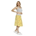 thumbnail image 4 of Women's Yellow and Brown Citrus Fruit Lemon A-line Printed Skirt Casual Wear, XL, Yellow Pale Brown Khaki, by Ambesonne, 4 of 6