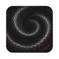 thumbnail image 4 of Set of 6 Black Snakeskin Drink Coasters for Coffee Table Leather Coaster for Decor Housewarming Square, 4 of 6