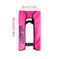 thumbnail image 5 of Chalecas de vida infladas automáticamente para adultos Traje de baño con cinta reflectante Buirnalda grande Múltiples colores Resistencia a la presión Rosa Inevent OD003395-02, 5 of 5