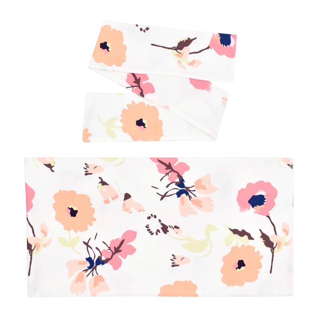 Ensemble Bandeau Nouveau-Né Extensible Doux Imprimé Bandeau Nœud Ensemble Deux Pièces