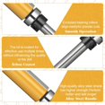 thumbnail image 6 of 4 count Flush Trim Router Bits 1/4 Inch Shank, Top and Bottom Bearing Flush Trim Router Bits Set, Carbide Straight Cut Routers Bit Set, 1/2 Inch  Diameter, 3/4", 1", 1-1/4", 1-1/2"  Length, 6 of 7