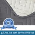thumbnail image 7 of PrimeBeau Reversible Quilted Waterproof Recliner Pet Cover Protector, Gray, 7 of 7