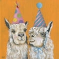 thumbnail image 2 of Tava Studios 26x26 Gold Ornate Wood Framed with Double Matting Museum Art Print Titled - Llama Party, 2 of 4