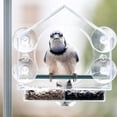thumbnail image 4 of Bird Feeder, Acrylic Clear Window Bird Feeder, Tray Bird Garden Pet Feeder, 4 of 5