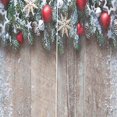 thumbnail image 3 of 1 pieza de cortinas para ventana o puerta, decoraciones navideñas estampadas para Navidad. Cuentas y madera - 170x200cm, 3 of 3